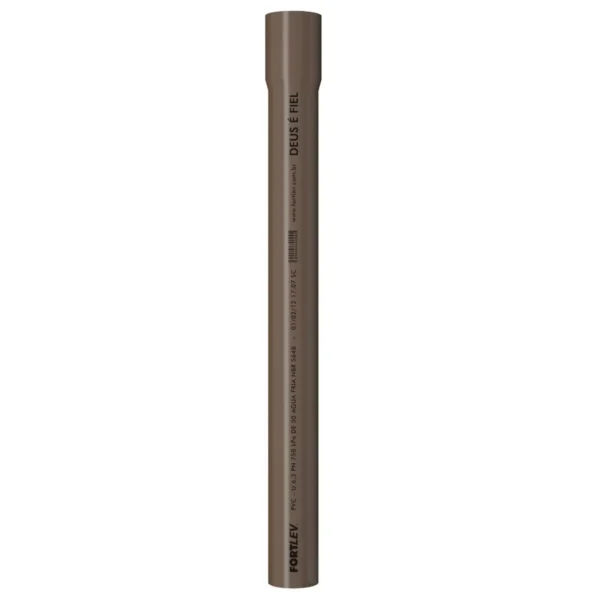 Tubo Soldável Água Fria PVC Marrom 25mm 6m Fortlev - Imagem 2