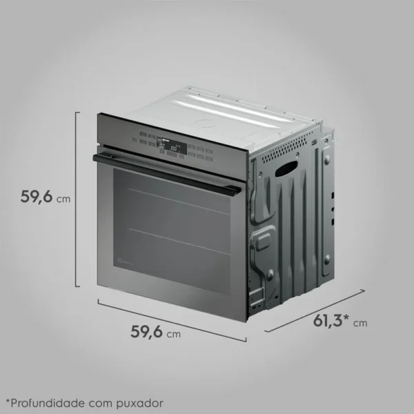 Forno de Embutir Electrolux Elétrico 80L Expert com VaporBake e Wi-fi Cinza (OE8EW) - Imagem 5