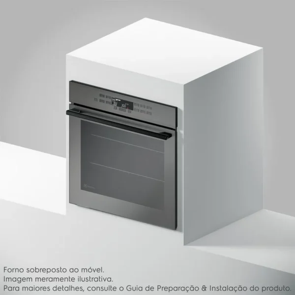 Forno de Embutir Electrolux Elétrico 80L Expert com VaporBake e Wi-fi Cinza (OE8EW) - Imagem 4