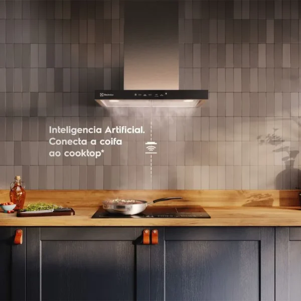 Coifa de Parede Electrolux 90cm Inox Experience com Inteligência Artificial e Alto Poder Sucção (CE9TF) - Imagem 5