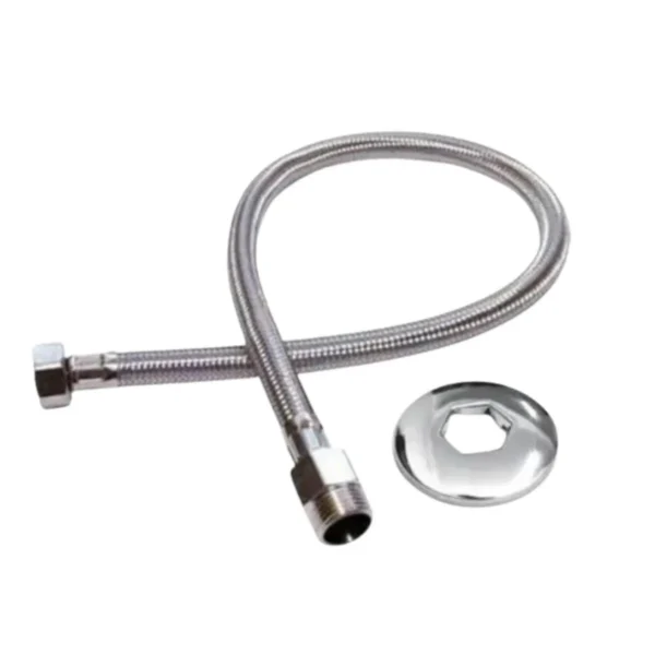 Kit Banheiro Sifão + Valvula Click + Engate 40cm Cromado Lux - Conjunto de Instalação cromado Inox - Imagem 4