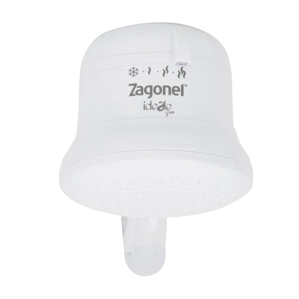 Chuveiro Elétrico Multitemperatura 220V 6800w Branco Redondo Ideale Plus Zagonel - Imagem 2