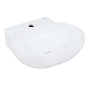 Com seu formato oval e acabamento em cerâmica branca brilhante, a cuba Toulon traz um visual moderno e clean para o seu banheiro. Seu design de apoio permite diversas opções de instalação, agregando estilo e personalidade ao ambiente.