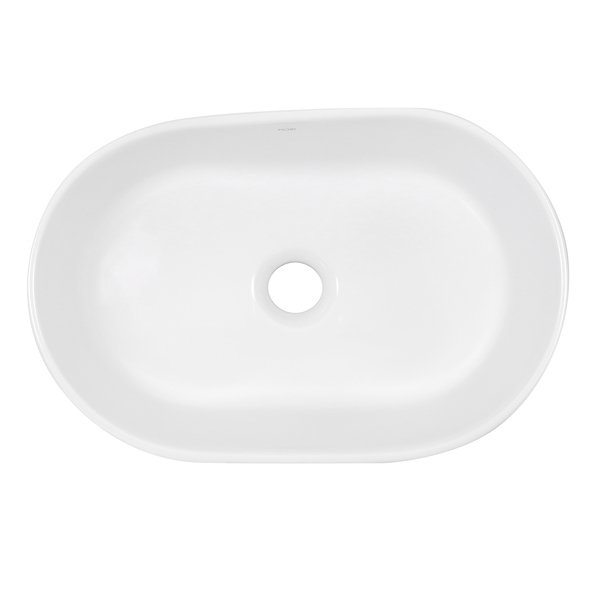 Cuba para Banheiro de Apoio Louça Oval Branca 46x30cm CB14 Fiori - Imagem 2