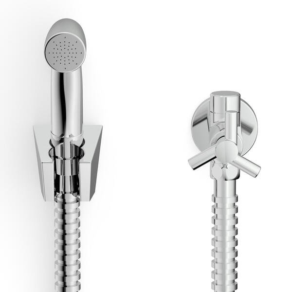 Ducha Higiênica com Derivação 1,2m Cromada Metal One Celite - Imagem 3