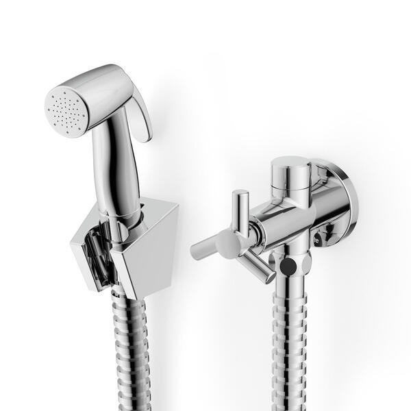 Ducha Higiênica com Derivação 1,2m Cromada Metal One Celite - Imagem 2