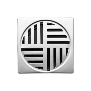 Ralo Automático Inteligente 10 cm Quadrado ABS Cromado