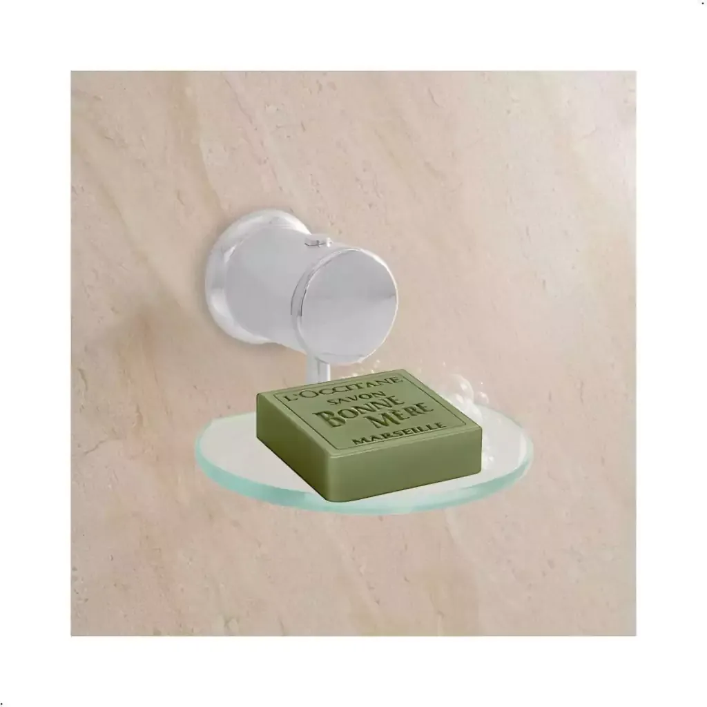 Saboneteira de parede com vidro luxo - Imagem 3