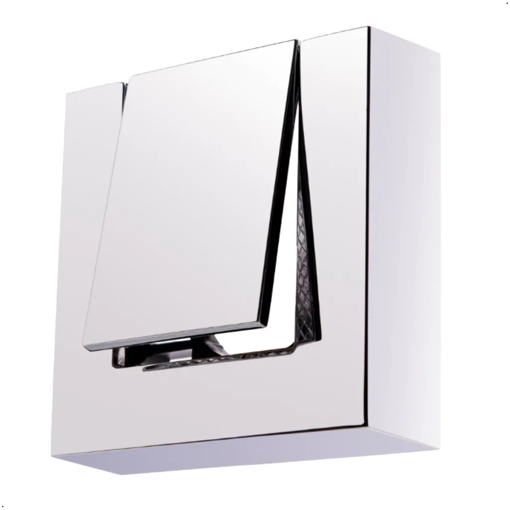 Acabamento de Descarga Dubai Quadrado Luxo Moderno Cromado