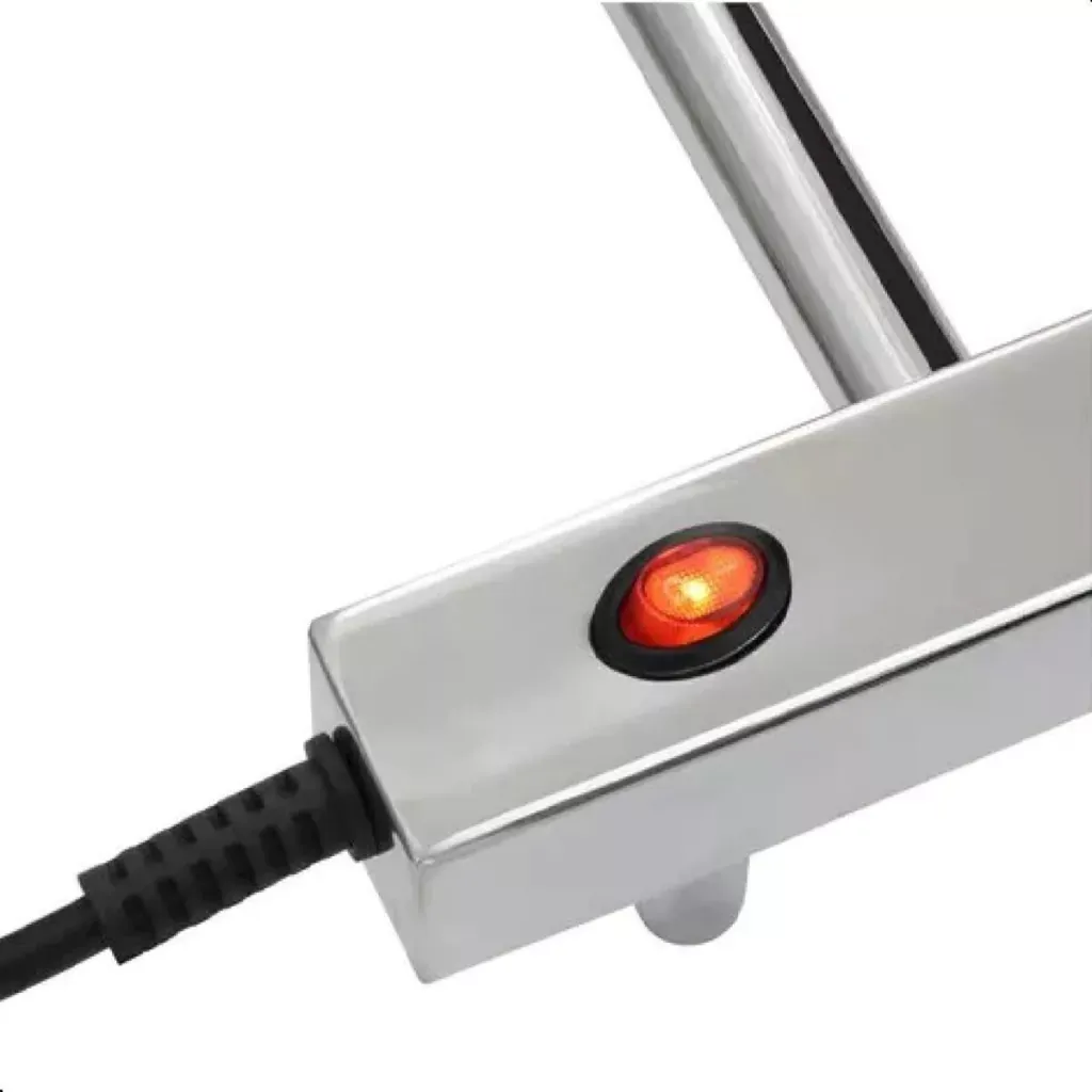 Toalheiro térmico elétrico aço carbono para 1 toalha cromado - Imagem 2