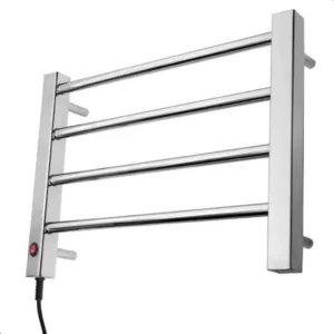 Toalheiro térmico elétrico aço carbono para 1 toalha cromado